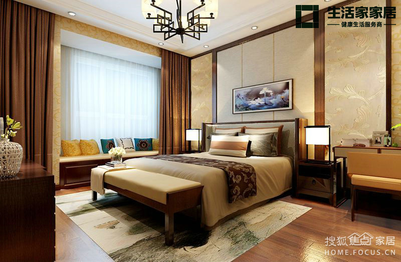 顺义区金宝花园装修案例 16万打造130平新中