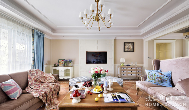 居然快屋鲁园2室1厅1卫106㎡地中海_设计作品