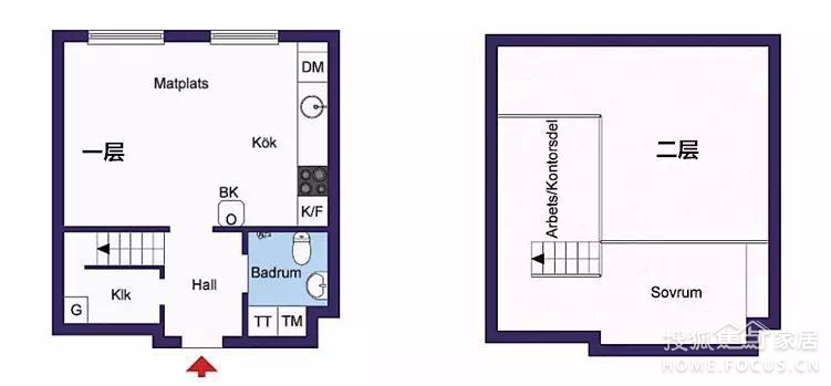 60㎡斜屋顶loft怎么住？顶层楼房不再难搞！